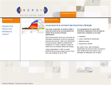 Tablet Screenshot of exergie.ch